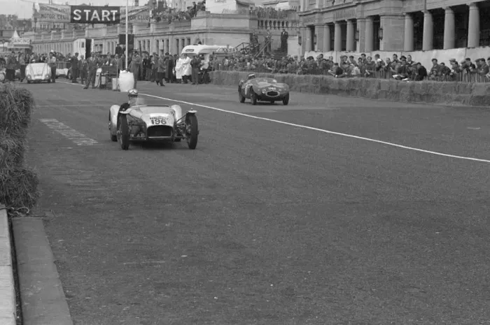 Framed Print : 1957 Lotus Seven, Edward Lewis Brighton Speed Trials 7. 9. 57. Creator: Unknown