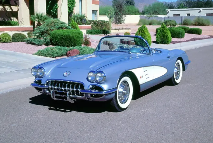Framed Print : 1959 Chevrolet Corvette Framed Print : 1959 Chevrolet Corvette
