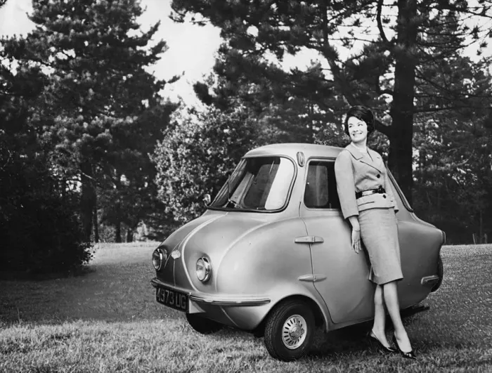 Framed Print : 1960 Scootacar Microcar. Creator: Unknown Framed Print : 1960 Scootacar Microcar. Creator: Unknown