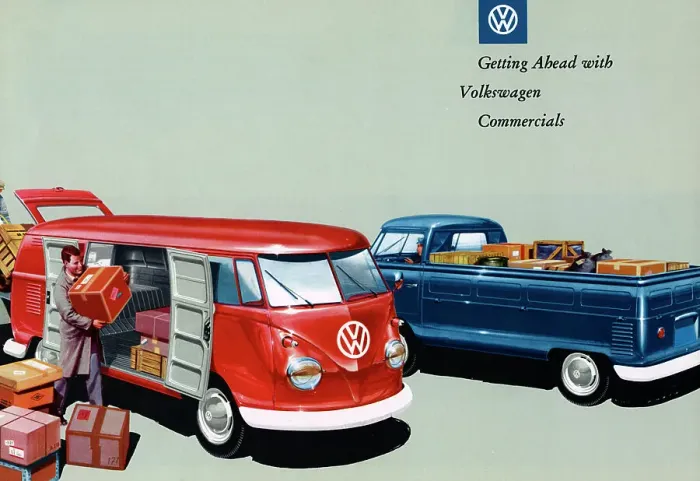 Framed Print : 1960 Volkswagen commercial vehicle brochure Framed Print : 1960 Volkswagen commercial vehicle brochure