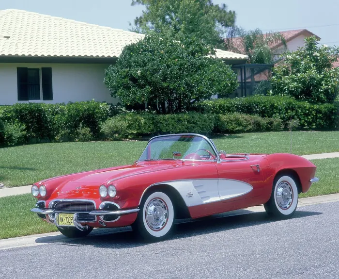 Framed Print : 1961 Chevrolet Corvette