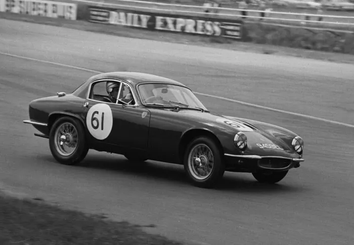 Framed Print : 1961 Lotus Elite, Wetherill, at Silverstone. Creator: Unknown Framed Print : 1961 Lotus Elite, Wetherill, at Silverstone. Creator: Unknown