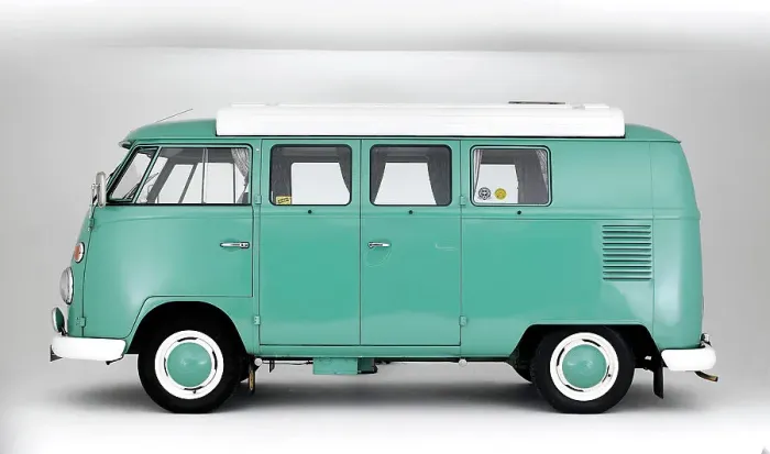 Framed Print : 1964 VW Kombi Camper Framed Print : 1964 VW Kombi Camper