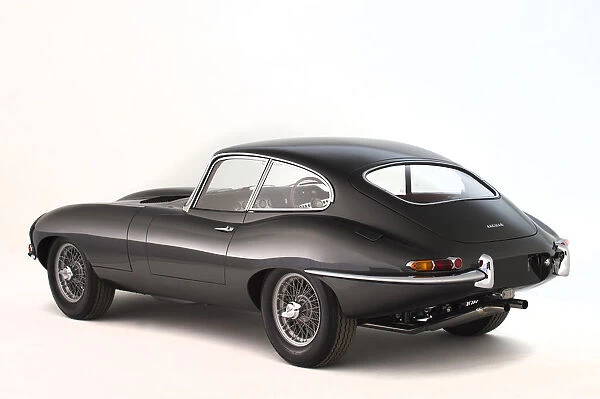 1966 Jaguar E type Series 1 fixed head coupe. Creator: Unknown