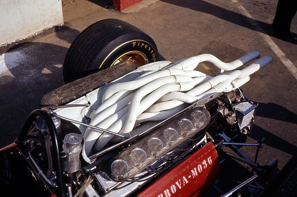 1967 Ferrari 312 Formula 1 engine. Creator: Unknown