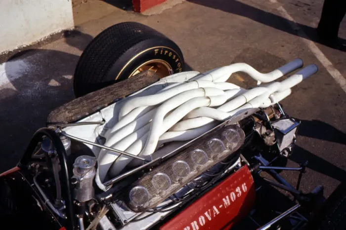 Framed Print : 1967 Ferrari 312 Formula 1 engine. Creator: Unknown Framed Print : 1967 Ferrari 312 Formula 1 engine. Creator: Unknown