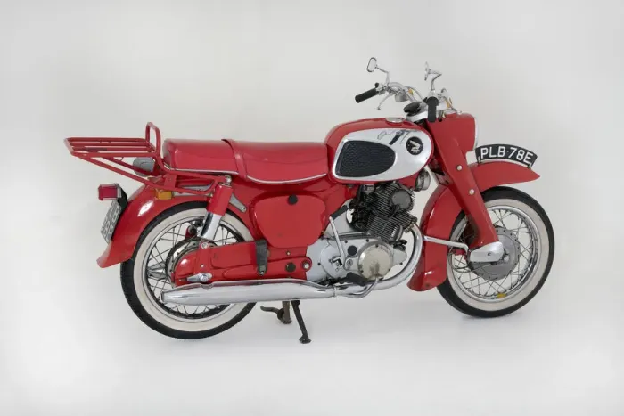 Framed Print : 1967 Honda C77 motorcycle. Creator: Unknown Framed Print : 1967 Honda C77 motorcycle. Creator: Unknown