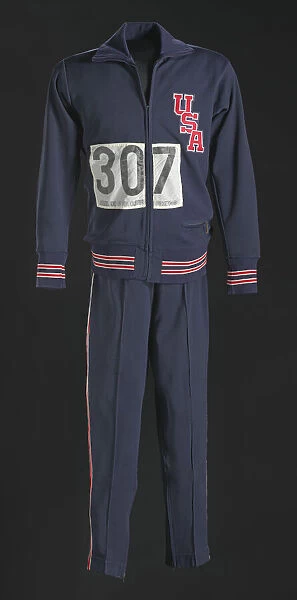 1968 Olympic warm-up suit jacket worn by Tommie Smith, 1968