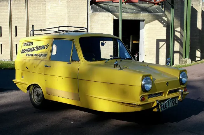 Framed Print : 1971 Reliant Super Van III Only Fools and Horses tv show. Creator: Unknown Framed Print : 1971 Reliant Super Van III Only Fools and Horses tv show. Creator: Unknown