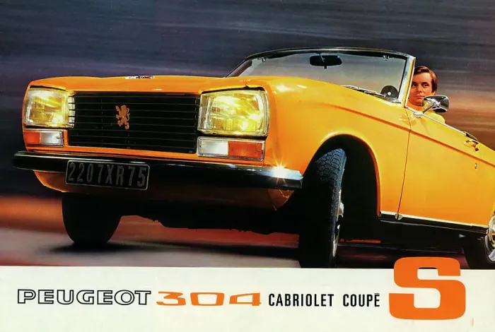 Framed Print : 1972 Peugeot 304 Cabriolets sales brochure Framed Print : 1972 Peugeot 304 Cabriolets sales brochure
