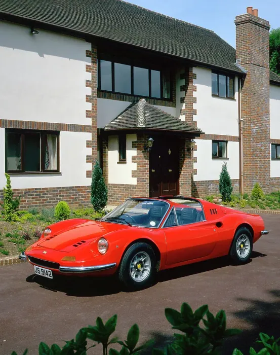 Framed Print : 1973 FerrariDino 246 GTS