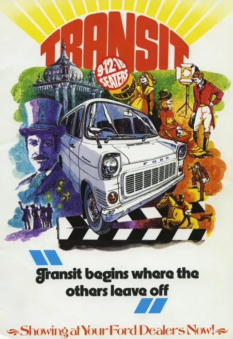 Framed Print : 1973 Ford Transit Van advertising brochure. Creator: Unknown Framed Print : 1973 Ford Transit Van advertising brochure. Creator: Unknown