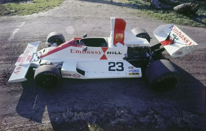 Framed Print : 1975 Hill GH2 F1 racing car. Creator: Unknown Framed Print : 1975 Hill GH2 F1 racing car. Creator: Unknown