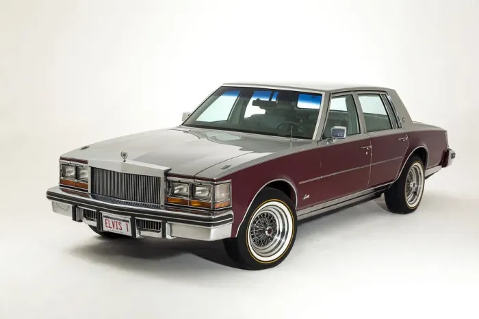 Framed Print : 1977 Cadillac Seville owned by Elvis Presley. Creator: Unknown Framed Print : 1977 Cadillac Seville owned by Elvis Presley. Creator: Unknown