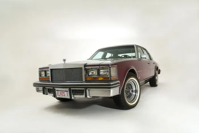 Framed Print : 1977 Cadillac Seville owned by Elvis Presley. Creator: Unknown Framed Print : 1977 Cadillac Seville owned by Elvis Presley. Creator: Unknown
