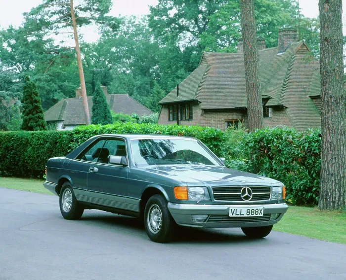 Framed Print : 1982 Mercedes Benz 500 SEC Coupe