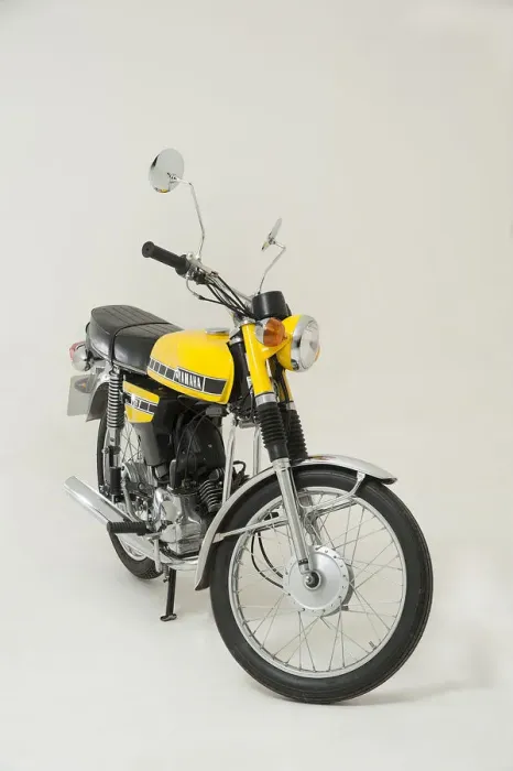 Framed Print : 1987 Yamaha FS1E moped. Creator: Unknown Framed Print : 1987 Yamaha FS1E moped. Creator: Unknown