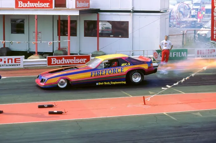 Framed Print : 1994 Dragster racing at Santa Pod Framed Print : 1994 Dragster racing at Santa Pod
