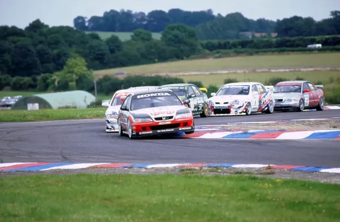 Framed Print : 1998 Touring Cars, Thruxton.Honda Accord.J.Thompson leads Framed Print : 1998 Touring Cars, Thruxton.Honda Accord.J.Thompson leads