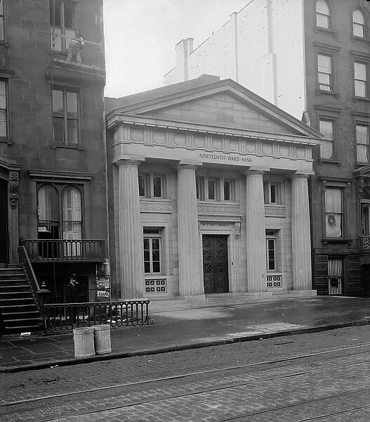 19th Ward Bank, Thirty-fourth Street Branch, exterior, New York, N.Y. between 1905 and 1915. Creator: Unknown