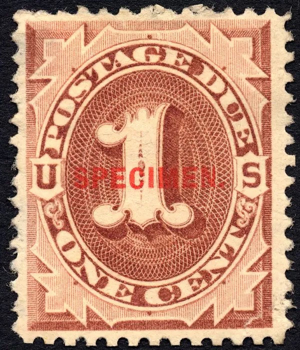 Framed Print : 1c Postage Due specimen overprint single, 1884. Creator: Unknown Framed Print : 1c Postage Due specimen overprint single, 1884. Creator: Unknown