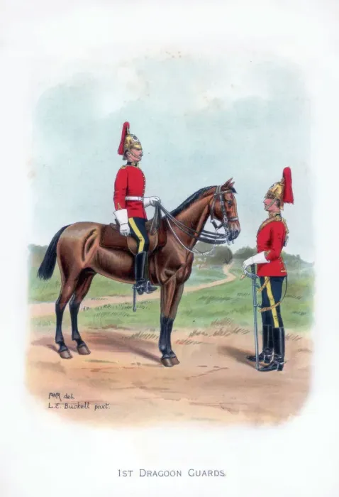 Framed Print : 1st Dragoon Guards, 1915. Artist: LE Buckell Framed Print : 1st Dragoon Guards, 1915. Artist: LE Buckell