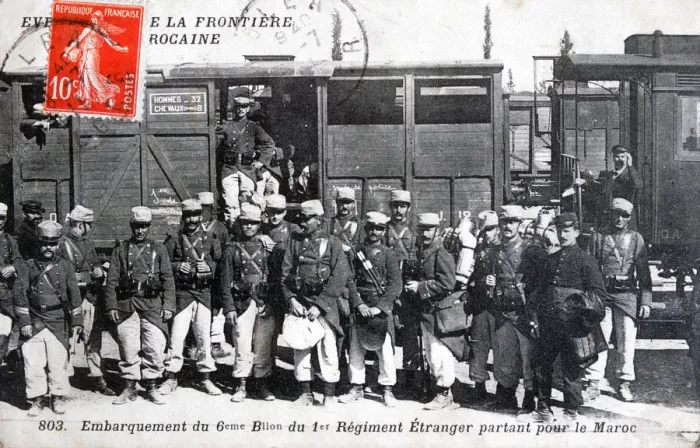 Framed Print : 1st regiment French Foreign Legion, Morocco, 1911 Framed Print : 1st regiment French Foreign Legion, Morocco, 1911