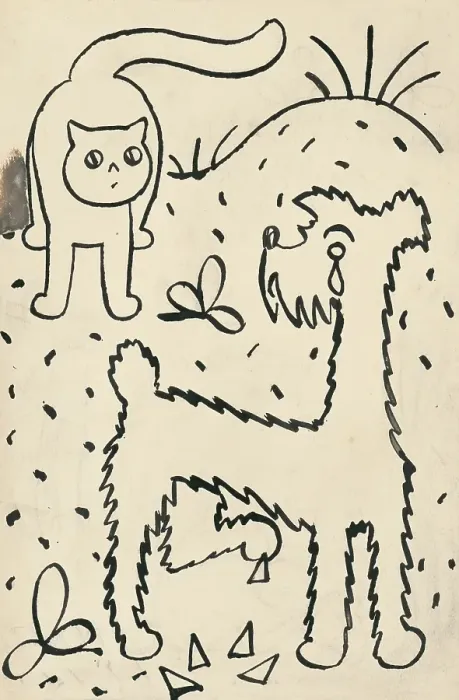 Framed Print : 20. A story about a dog and a cat, around 1928. Creator: Josef Capek Framed Print : 20. A story about a dog and a cat, around 1928. Creator: Josef Capek