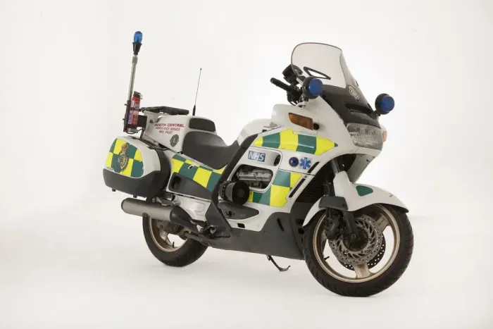 Framed Print : 2001 Honda ST1100 Pan European Ambulance bike. Creator: Unknown Framed Print : 2001 Honda ST1100 Pan European Ambulance bike. Creator: Unknown
