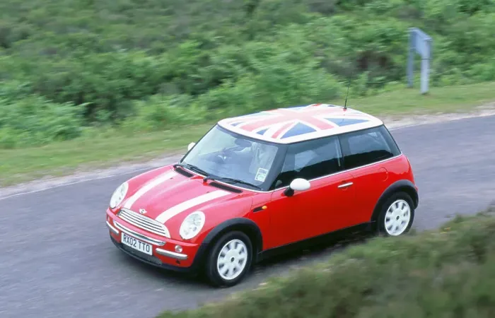 Framed Print : 2002 Mini Cooper