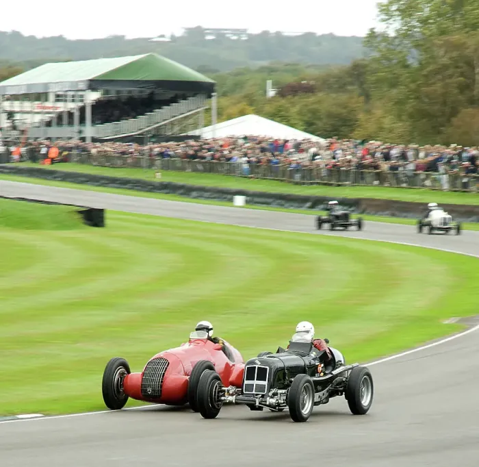 Framed Print : 2011 Goodwood Revival Meeting, Goodwood Trophy ERA D type and Alfa Romeo 308c Framed Print : 2011 Goodwood Revival Meeting, Goodwood Trophy ERA D type and Alfa Romeo 308c