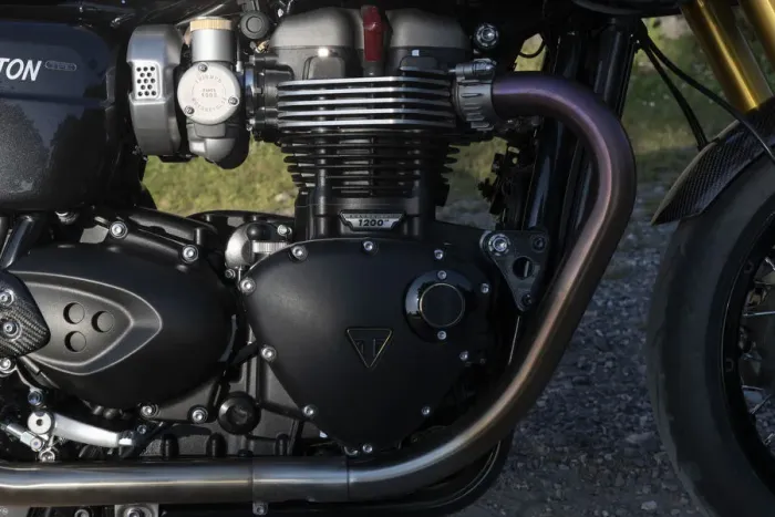 Framed Print : 2019 Triumph Thruxton TFC 1200cc. Creator: Unknown Framed Print : 2019 Triumph Thruxton TFC 1200cc. Creator: Unknown