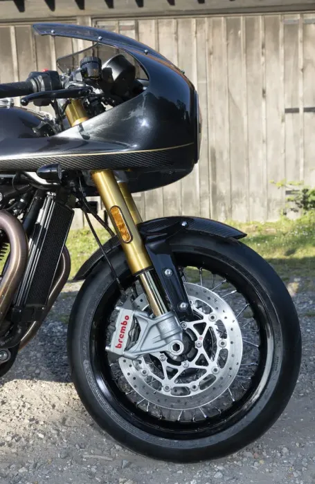 Framed Print : 2019 Triumph Thruxton TFC 1200cc. Creator: Unknown Framed Print : 2019 Triumph Thruxton TFC 1200cc. Creator: Unknown