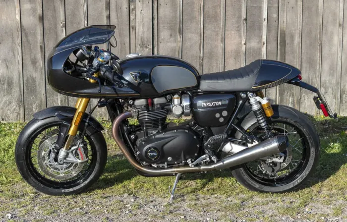 Framed Print : 2019 Triumph Thruxton TFC 1200cc. Creator: Unknown Framed Print : 2019 Triumph Thruxton TFC 1200cc. Creator: Unknown