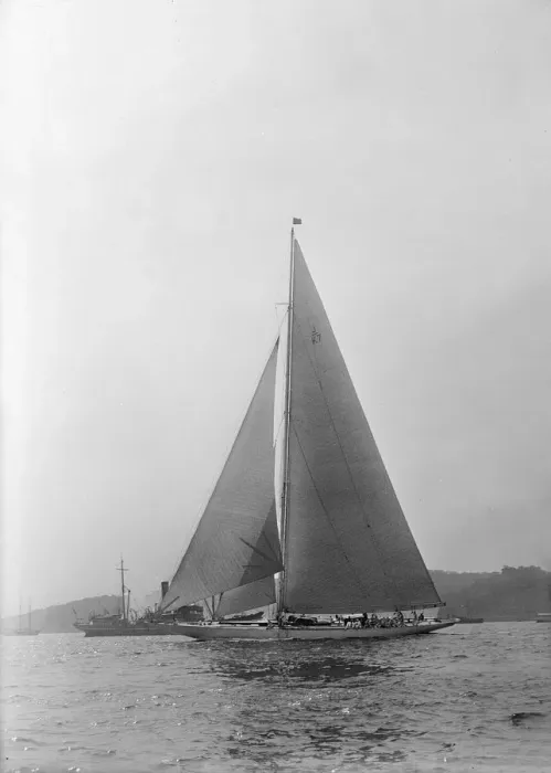 Framed Print : The 205 ton J-class yacht Velsheda sailing close hauled, 1935 Framed Print : The 205 ton J-class yacht Velsheda sailing close hauled, 1935