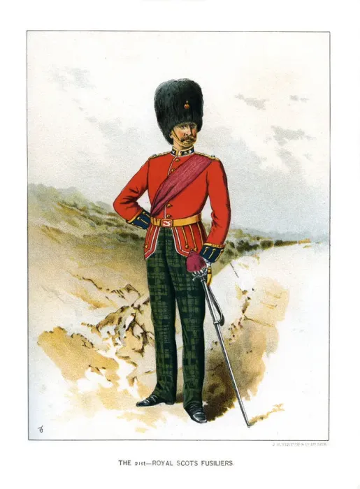 Framed Print : The 21st Royal Scots Fusiliers, c1890 Framed Print : The 21st Royal Scots Fusiliers, c1890