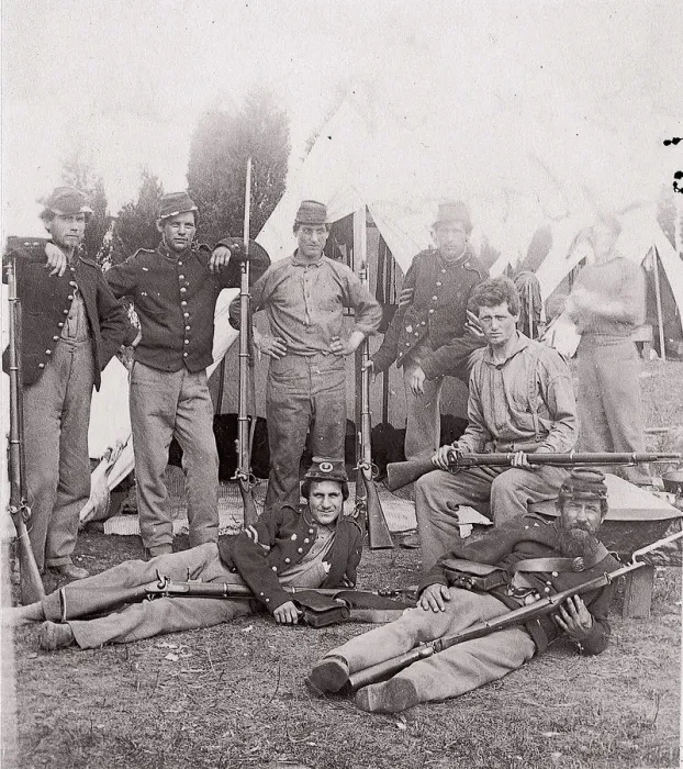 Framed Print : 23rd New York Infantry, ca. 1861. Creator: Unknown