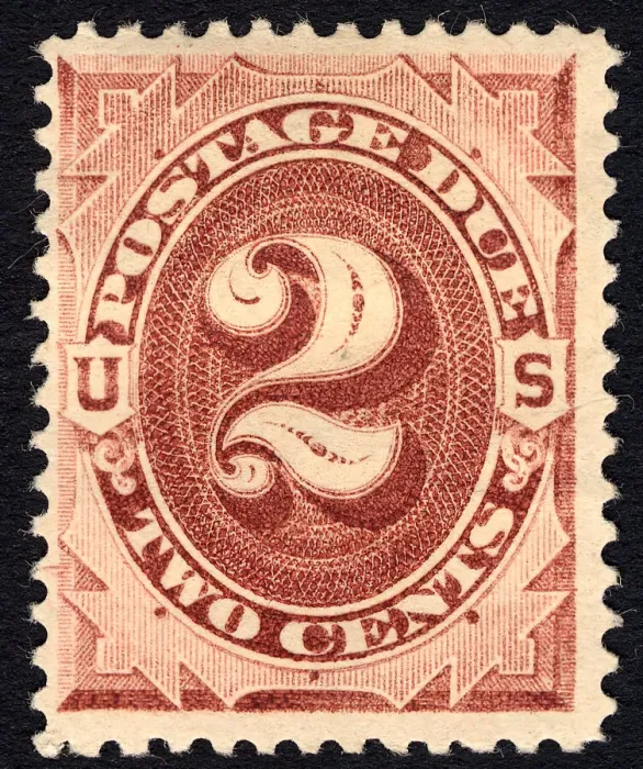 Framed Print : 2c Postage Due single, 1879. Creator: Unknown Framed Print : 2c Postage Due single, 1879. Creator: Unknown