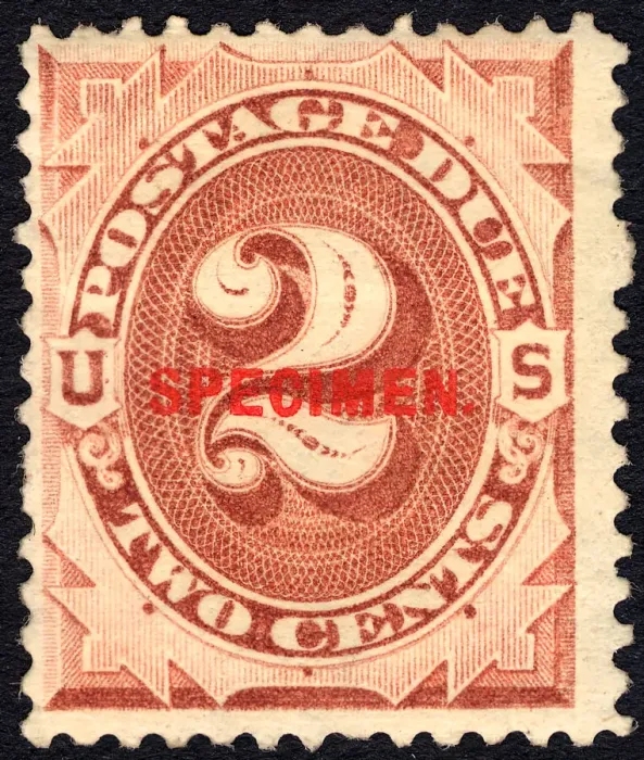Framed Print : 2c Postage Due specimen overprint single, 1884. Creator: Unknown Framed Print : 2c Postage Due specimen overprint single, 1884. Creator: Unknown