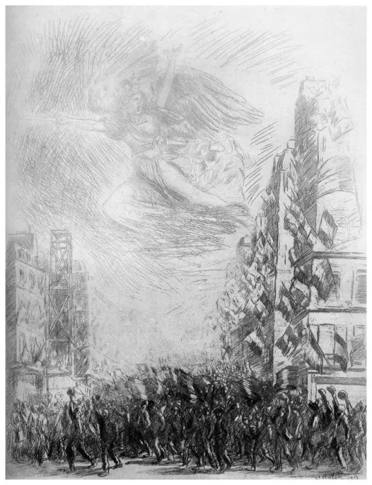 Framed Print : 2nd August, c1840-1900 (1924). Artist: Theophile Steinlen Framed Print : 2nd August, c1840-1900 (1924). Artist: Theophile Steinlen