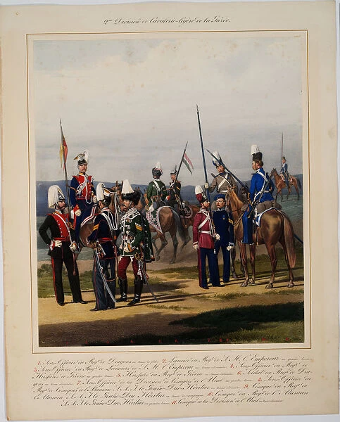 The 2nd Guard Cavalry Division, 1867. Artist: Piratsky, Karl Karlovich (1813-1889)