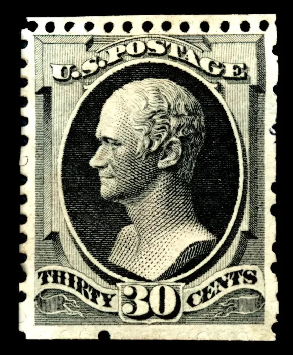 Framed Print : 30c Alexander Hamilton special printing single, 1875. Creator Framed Print : 30c Alexander Hamilton special printing single, 1875. Creator