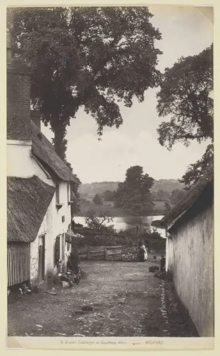 Framed Print : 31. Exeter, Cottages at Countess Weir, 1860 / 94. Creator: Francis Bedford Framed Print : 31. Exeter, Cottages at Countess Weir, 1860 / 94. Creator: Francis Bedford