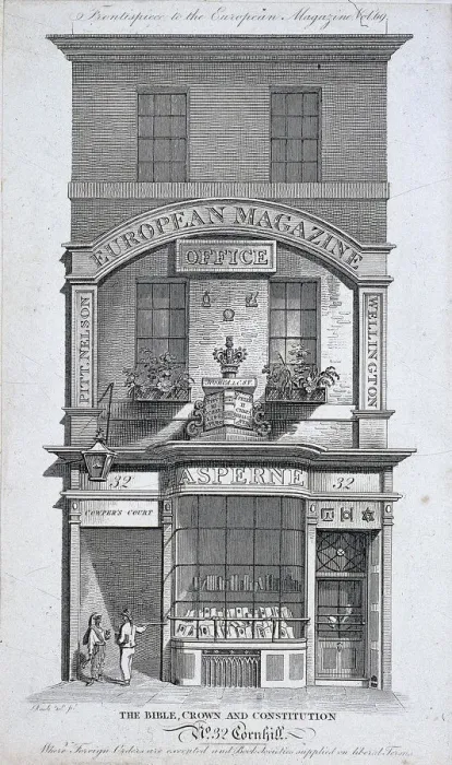 Framed Print : No 32 Cornhill, London, c1800. Artist: Samuel Rawle Framed Print : No 32 Cornhill, London, c1800. Artist: Samuel Rawle