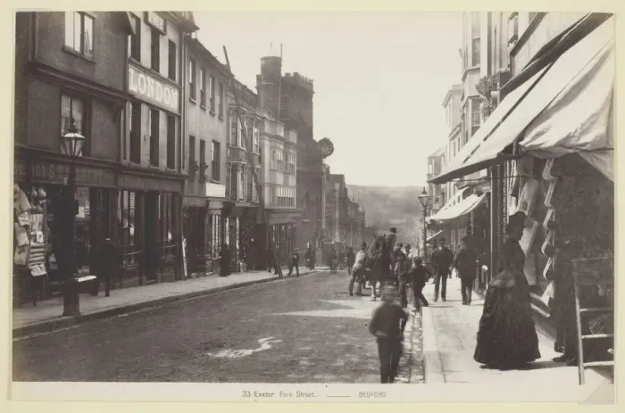 Framed Print : 33. Exeter, Fore Street, 1860 / 94. Creator: Francis Bedford Framed Print : 33. Exeter, Fore Street, 1860 / 94. Creator: Francis Bedford
