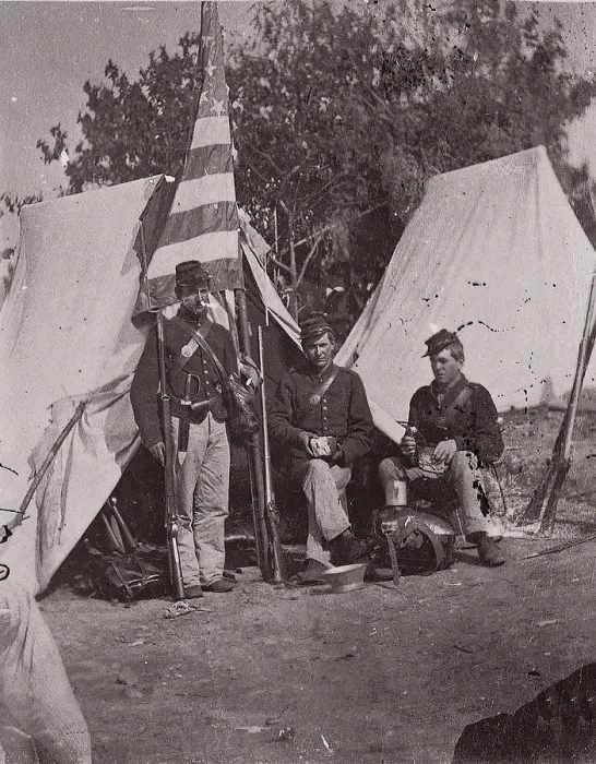 Framed Print : 33rd New York Infantry, ca. 1861. Creator: Unknown Framed Print : 33rd New York Infantry, ca. 1861. Creator: Unknown