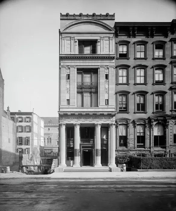 Framed Print : 34th St. [Thirty-fourth Street] National Bank, New York City, between 1900 and 1910. Creator: Unknown