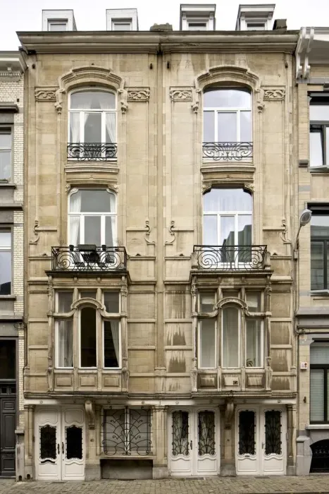 Framed Print : 39 & 41 Rue De Magistrat, Ixelles, Brussels, Belgium, (1904), c2014-2017. Artist Framed Print : 39 & 41 Rue De Magistrat, Ixelles, Brussels, Belgium, (1904), c2014-2017. Artist