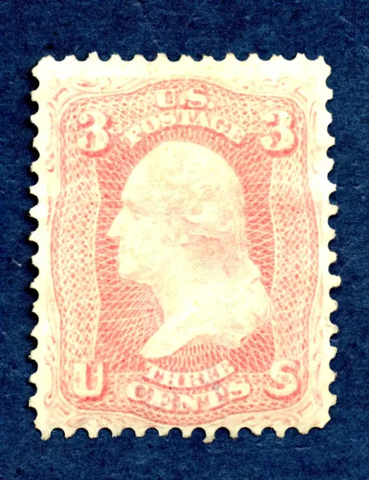 Framed Print : 3c Washington single, August 17, 1861. Creator: National Bank Note Company Framed Print : 3c Washington single, August 17, 1861. Creator: National Bank Note Company