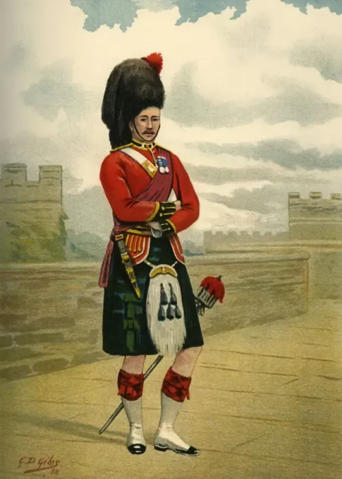 Framed Print : The 42nd - The Black Watch (Royal Highlanders), 1890. Creator: Godfrey Douglas Giles Framed Print : The 42nd - The Black Watch (Royal Highlanders), 1890. Creator: Godfrey Douglas Giles